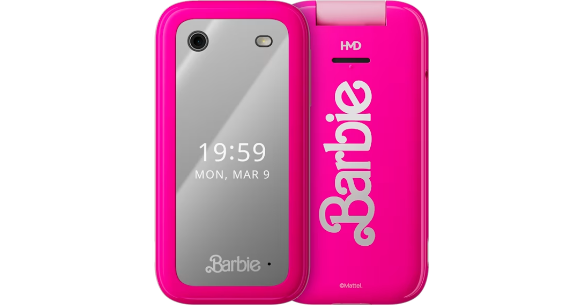 HMD Barbie Phone, a flip design phone with a mirror launched in India