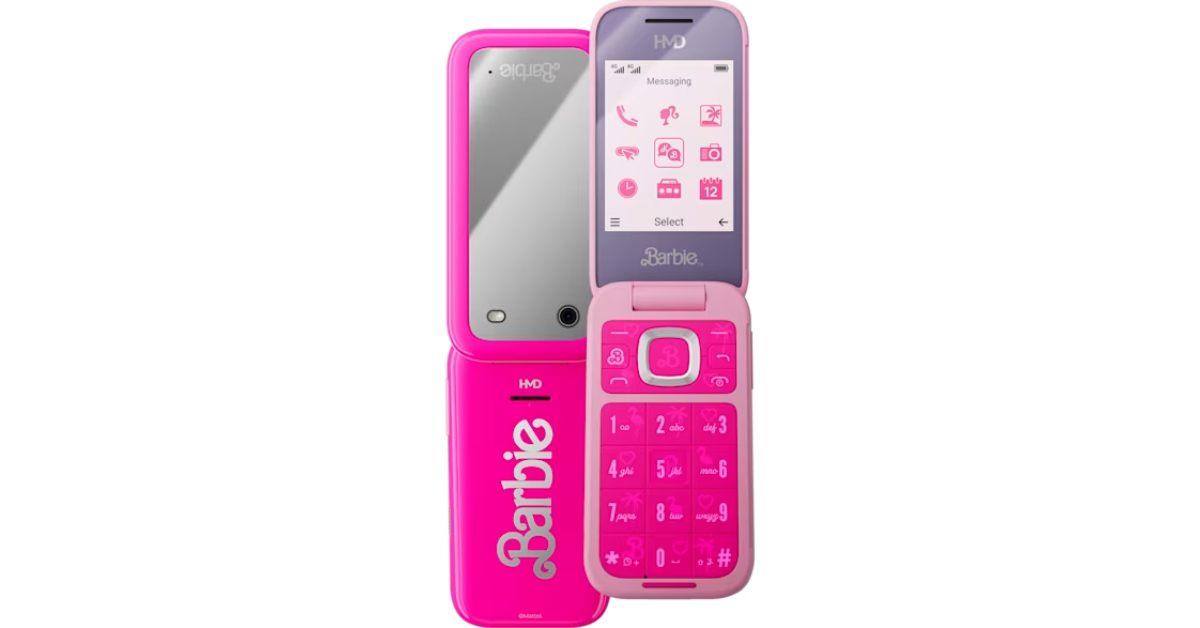 HMD Barbie Phone, a flip design phone with a mirror launched in India