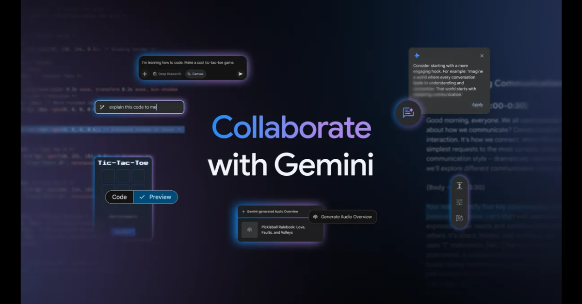 Google introduces Gemini's latest collaborative and creative features
