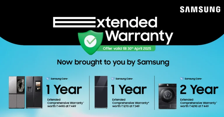 Samsung announced a Pan-India extended warranty campaign on refrigerators and front-load washing machines