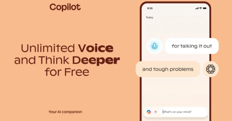 Microsoft Expands Copilot AI tool, enabling limitless access to voice and Think Deeper
