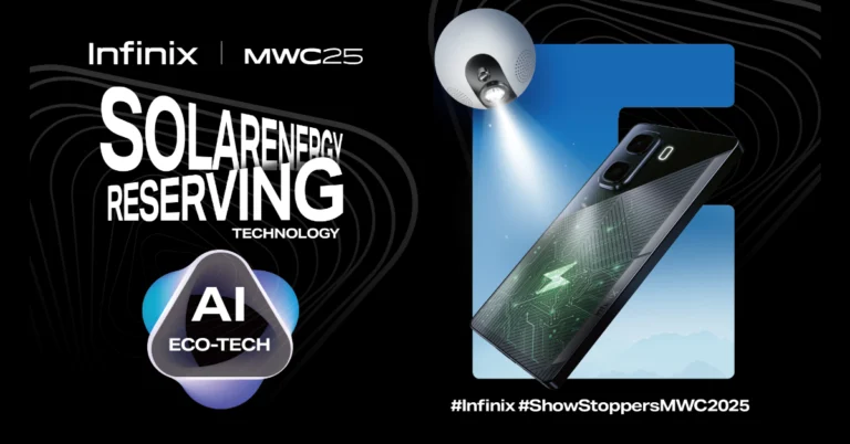 MWC 2025: Infinix SolarEnergy-Reserving Technology to help devices use ambient light to extend battery life