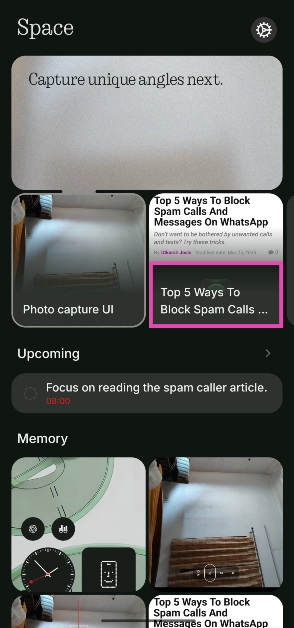 Step 2: Select a screenshot from the library. How to Use the Essential Key on Your Nothing Phone (3a)