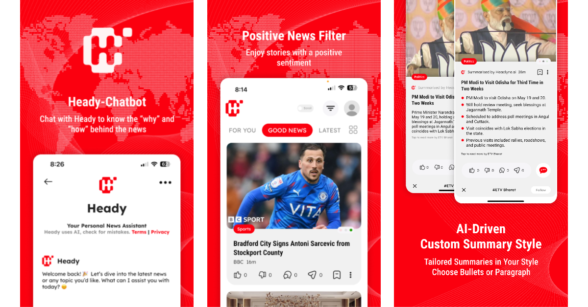 Headlyne: Daily News with AI Top 13 apps for OnePlus 13s