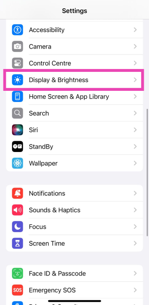 Step 1: Go to Settings and select Display & Brightness. 4 Ways to Fix ‘iPhone Keeps Dimming Automatically’
