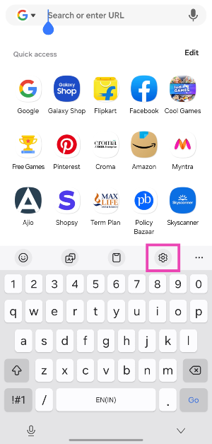 Step 1: Tap the settings icon on the Samsung keyboard’s toolbar. Alternatively, go to Settings>General management>Samsung Keyboard settings. How to disable the toolbar on your Android phone’s keyboard