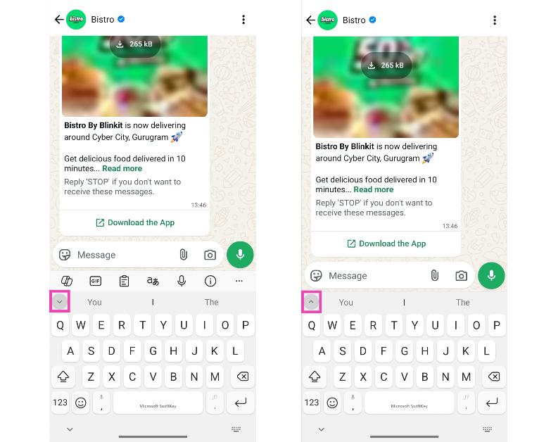 Step 1: Trigger the Microsoft SwiftKey keyboard by tapping a text box. How to disable the toolbar on your Android phone’s keyboard