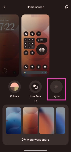 Step 3: Go to Layout.