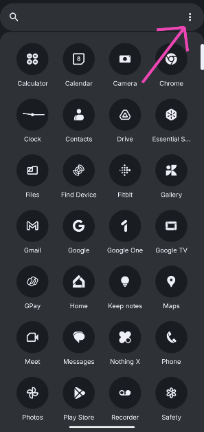 Step 2: Hit the ellipses in the top right corner of the screen.