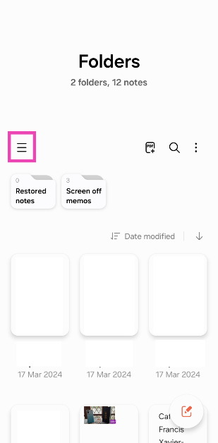 Step 2: Hit the hamburger menu in the top left corner of the screen.
