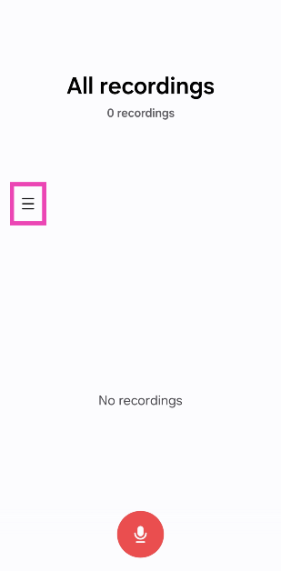 Step 2: Hit the hamburger menu in the top left corner of the screen.