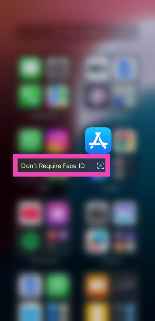 Step 4: Tap on Don't Require Face ID. Authenticate your decision using Face ID.