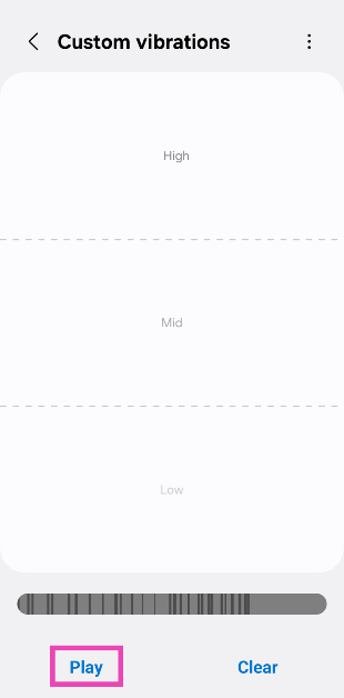 Step 7: When you’re done creating the pattern, hit Play to preview it.