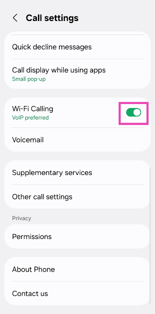 Step 4: Turn on the toggle switch next to WiFi Calling. What is WiFi Calling? 4 Ways to Enable it on Android and iOS?