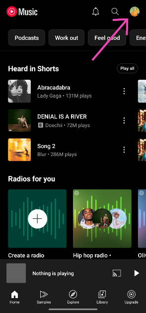 Step 2: Tap your profile picture and select Settings.