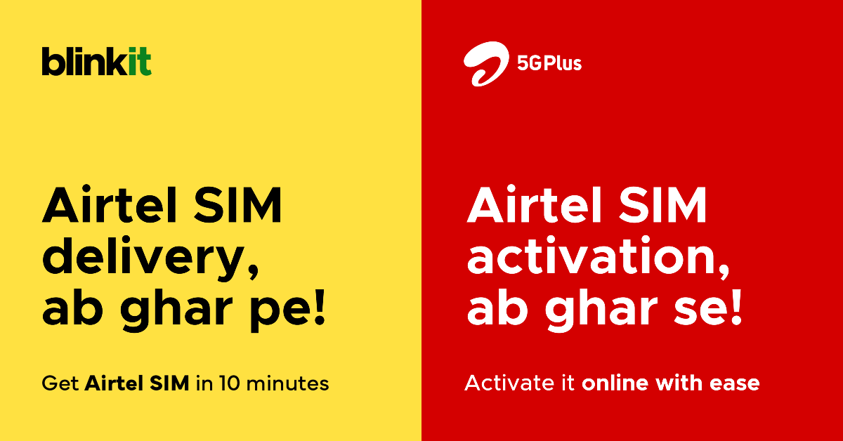 You can now order Airtel SIM cards within 10 minutes using Blinkit