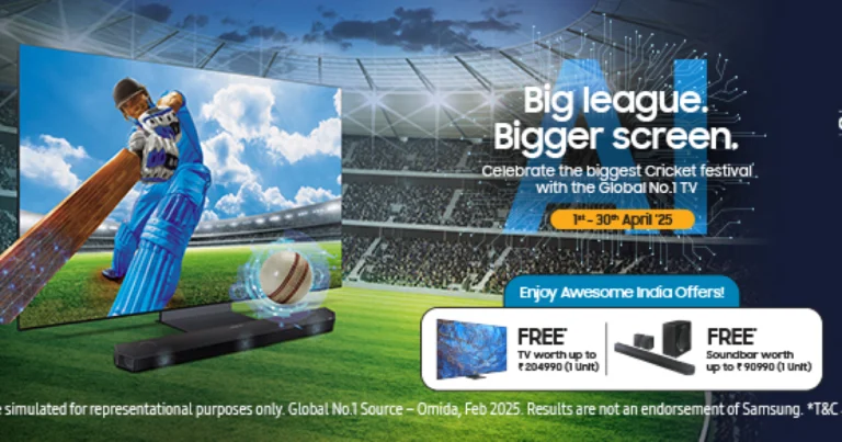 Samsung's 'Big League. Bigger Screen' campaign is now live, offering exclusive deals on 43-inch and above TV sizes