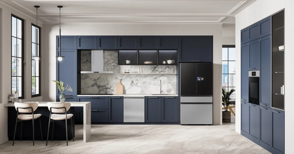 Samsung has announced the global availability of its latest smart refrigerator lineup, which includes a 9-inch AI Home screen on the 4-Door, 4-Door French Door, and Side-by-Side models, as well as an improved Family Hub screen on select French Door and Side-by-Side models. The business also included an improved AI Vision Inside capability to select 4-Door and 4-Door French Door models, which improves food detection and streamlines meal planning for a more intuitive kitchen experience.