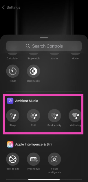 Step 4: Select an ambient music genre.