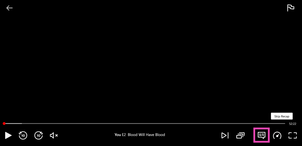 Step 3: Move the cursor to the text bubble icon. How to Enable Dialogue-Only Subtitles on Netflix