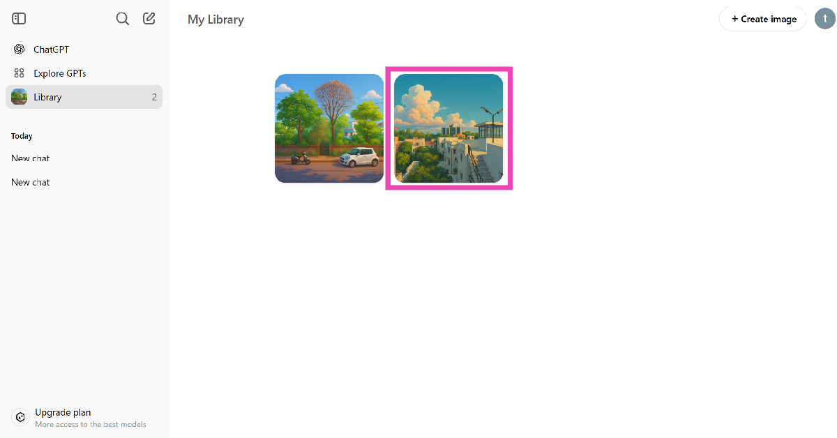 Step 3: Click on an image to open it.