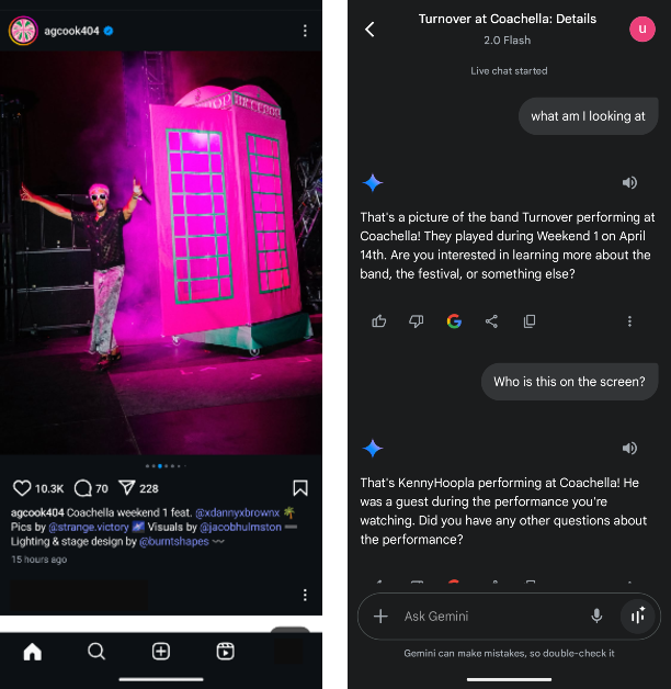 Step 5: Go to a screen and ask Gemini any questions related to it. The AI assistant will reply with an appropriate answer.