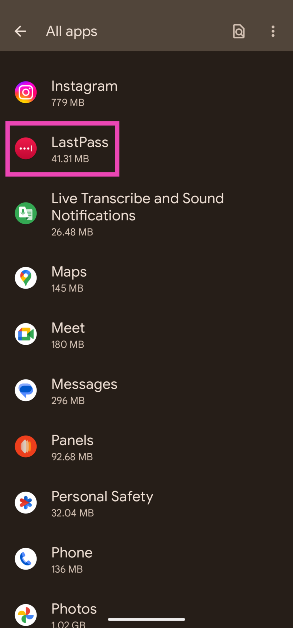 Step 2: Select your password manager app. Top 6 ways to fix ‘Password autofill not working’ on Android