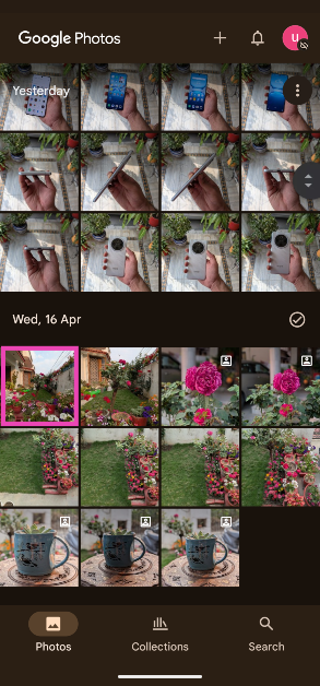 Step 2: Select an image from the library.