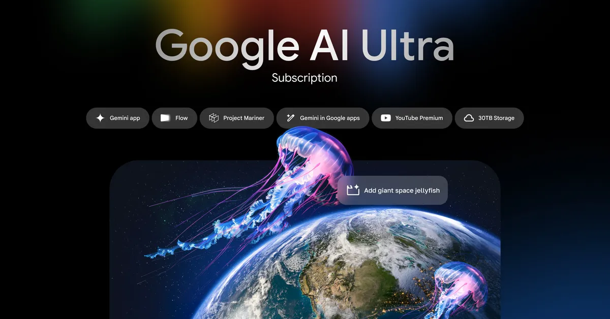 Google I/O 2025 Announcement: Google One unveiled a new subscription service- Google AI Ultra