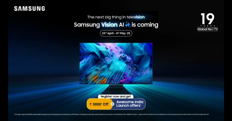 Samsung Vision AI television range set to debut in India on May 7