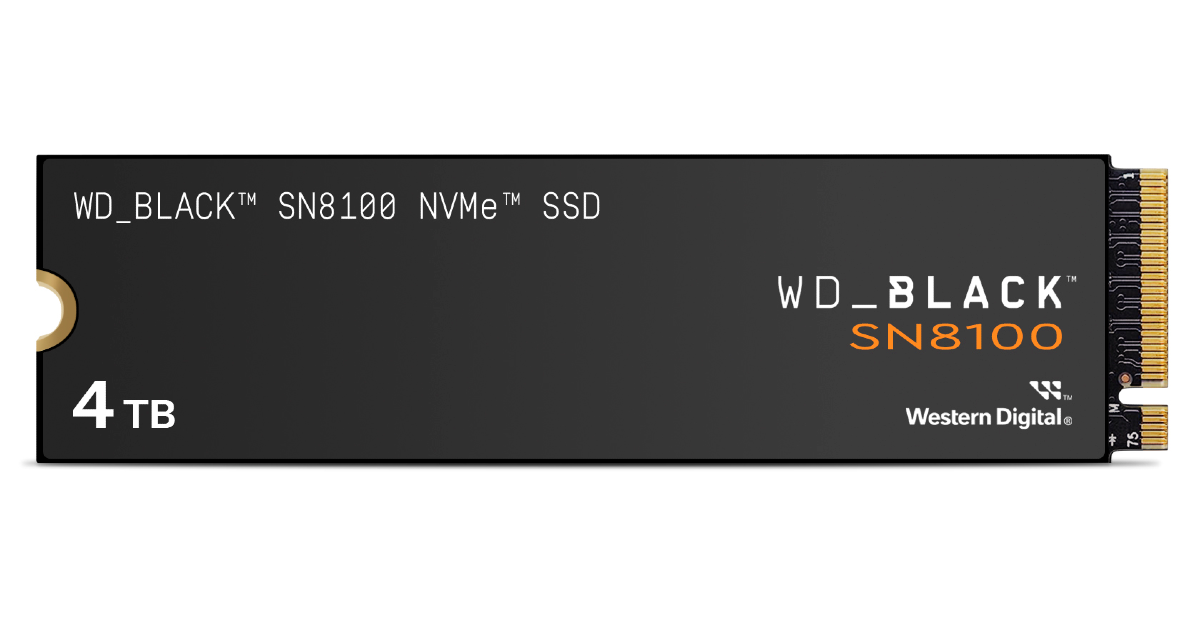 Sandisk introduced WD_BLACK SN8100 NVMe SSD offering up to 14,900 MB/s speed