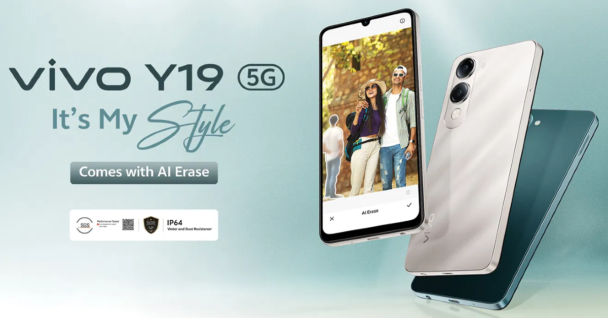 Vivo Y19 5G with a 5,500mAh Lithium-ion battery launched in India