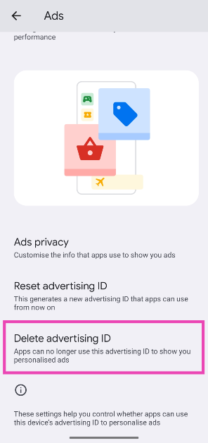 Step 4: Tap on Delete advertising ID. 6 ways to prevent app tracking on Android