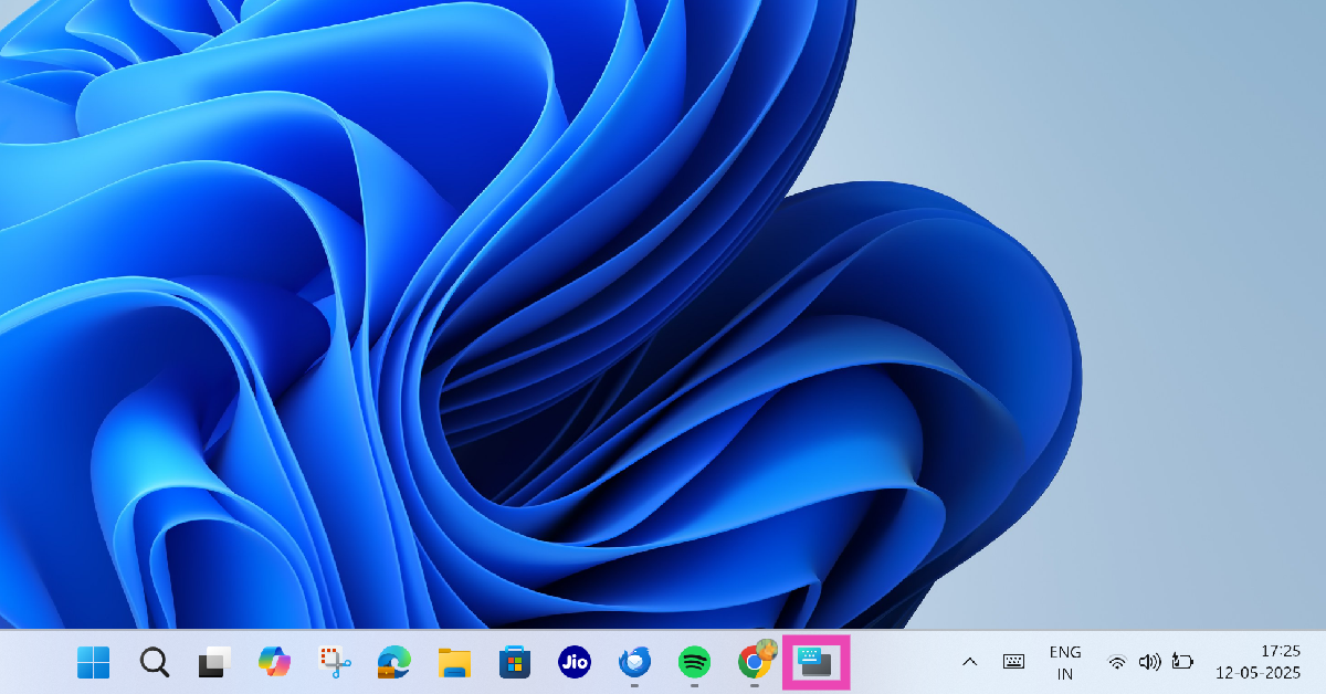 Step 3: Click the on-screen keyboard’s icon on the taskbar to launch it. How to Enable the On-screen Keyboard on Windows 11: Top 3 Ways