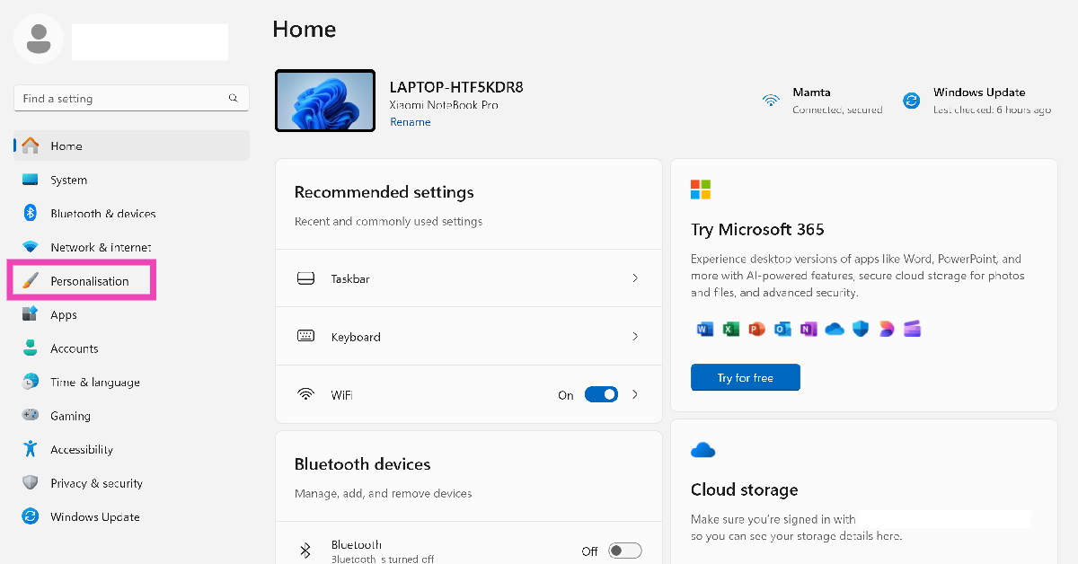 Step 1: Go to Settings and select Personalisation from the sidebar. How to Enable the On-screen Keyboard on Windows 11: Top 3 Ways