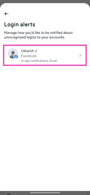 Step 5: Tap on Login alerts. How To Protect Your Facebook Account Against Cyber Attacks