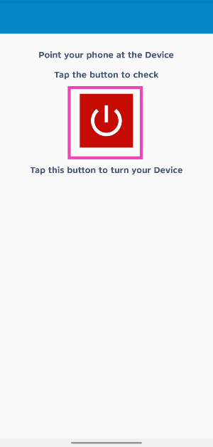 Step 5: Point your phone's IR blaster towards the device and hit the power button on the screen.
