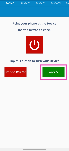 Step 6: If the remote works, tap on Working. If it doesn't, hit Try Next Remote. Repeat this process until you land on a remote that works. How to use a Xiaomi or Poco phone as a Universal Remote Control?