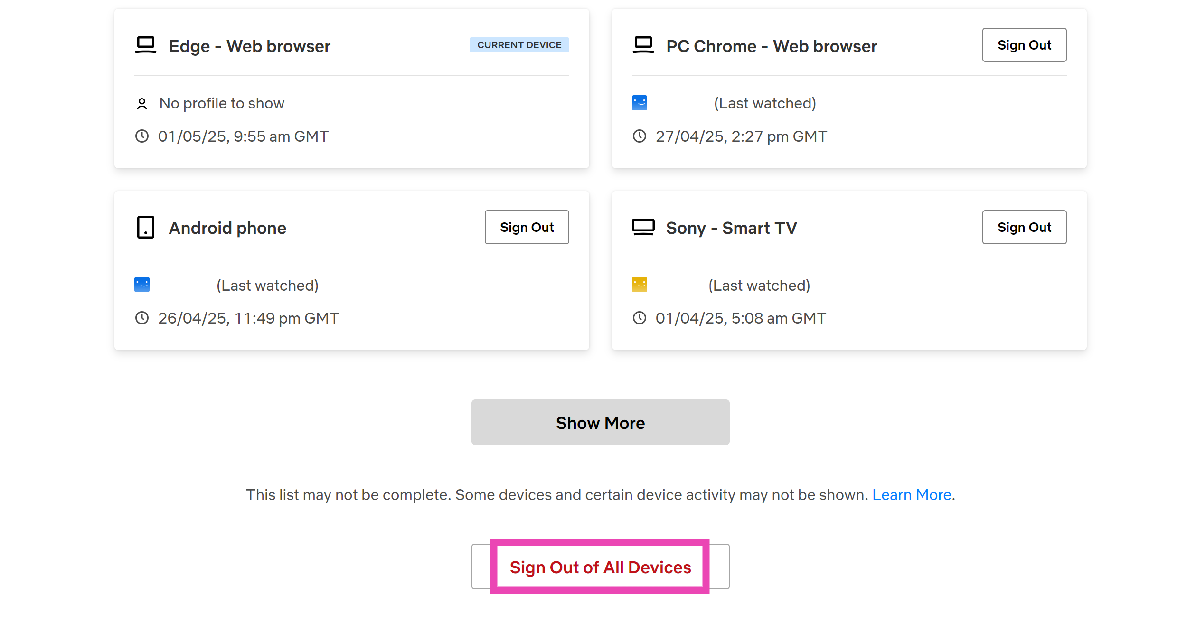 sign out Top 3 Ways To Sign Out Of Netflix On All Devices At Once