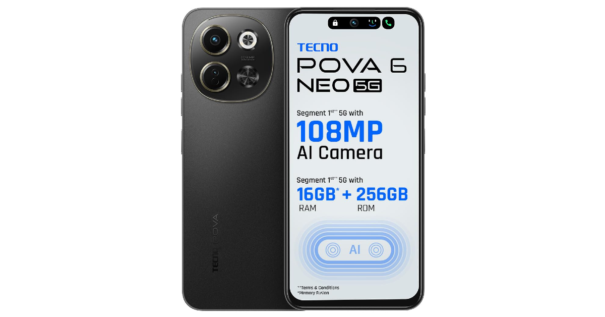 Honourable Mention: Tecno Pova 6 Neo 5G