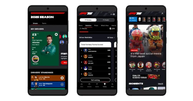 Formula 1 app update