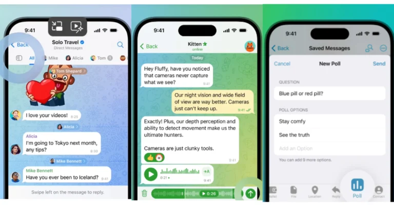 Telegram update: Brings fresh new features like voice trimming, DM for channels and more