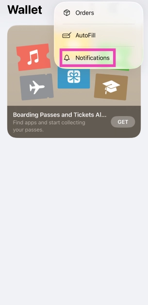 Step 4: Tap on Notifications.