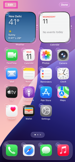 Step 3: Hit the Edit button in the top left corner of the screen.