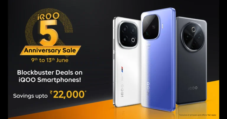 iQOO 5 Years Anniversary Sale 2025: Exciting deals available on iQOO 13, Z10, iQOO 12 and more