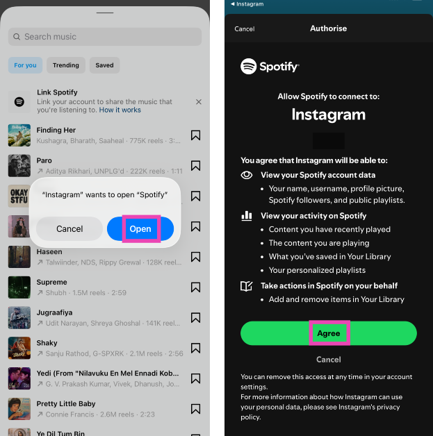 Step 5: Allow your phone to open Spotify.