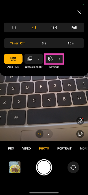 Step 3: Go to Settings.