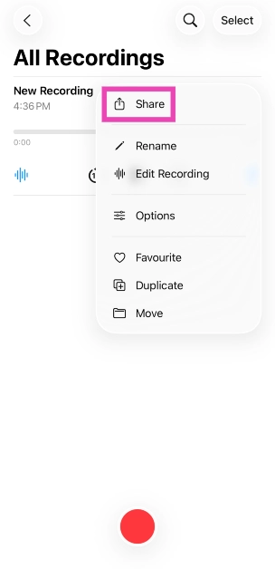 Step 3: Tap on Share.