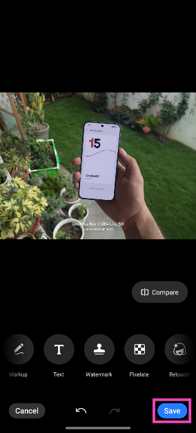 Step 7: Tap on Save.