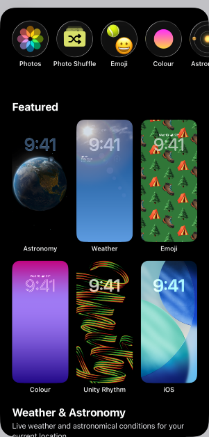 Step 3: Select a Wallpaper from the list.